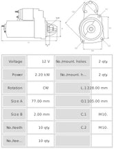 Cargar imagen en el visor de la galería, Motor de arranque S5105
