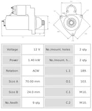 Cargar imagen en el visor de la galería, Motor de arranque S2076S
